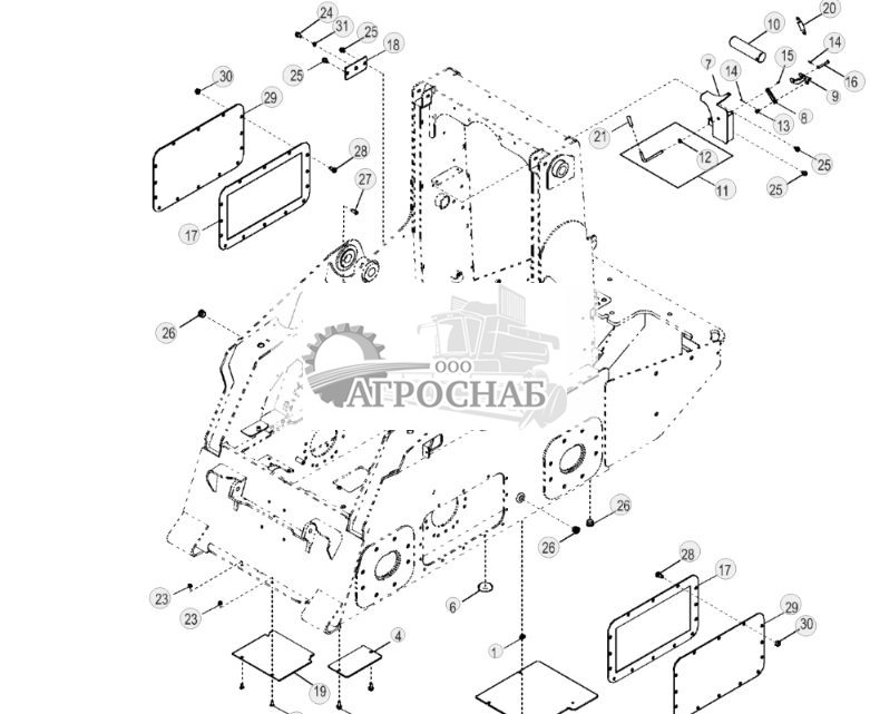 Крышки рамы и замок стрелы (2-скоростное ЭГ управление) - ST527 213.jpg